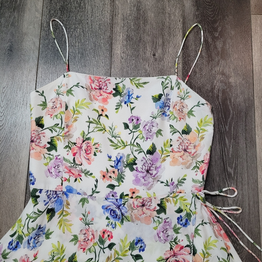 ALICE + OLIVIA Trixie Women's Size 14 floral print mini dress - Picture 12 of 16